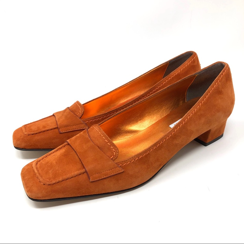 ISAAC MIZRAHI couture suede loafers, size 8, made in Italy, NWOT - Picture 3 of 6